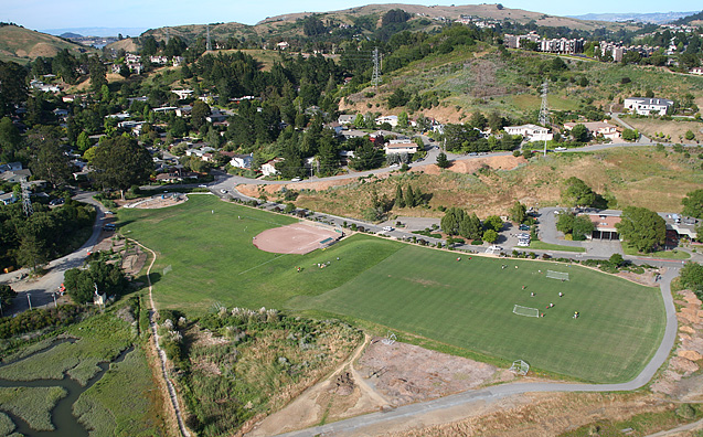 Mill Valley Hauke Park aerial